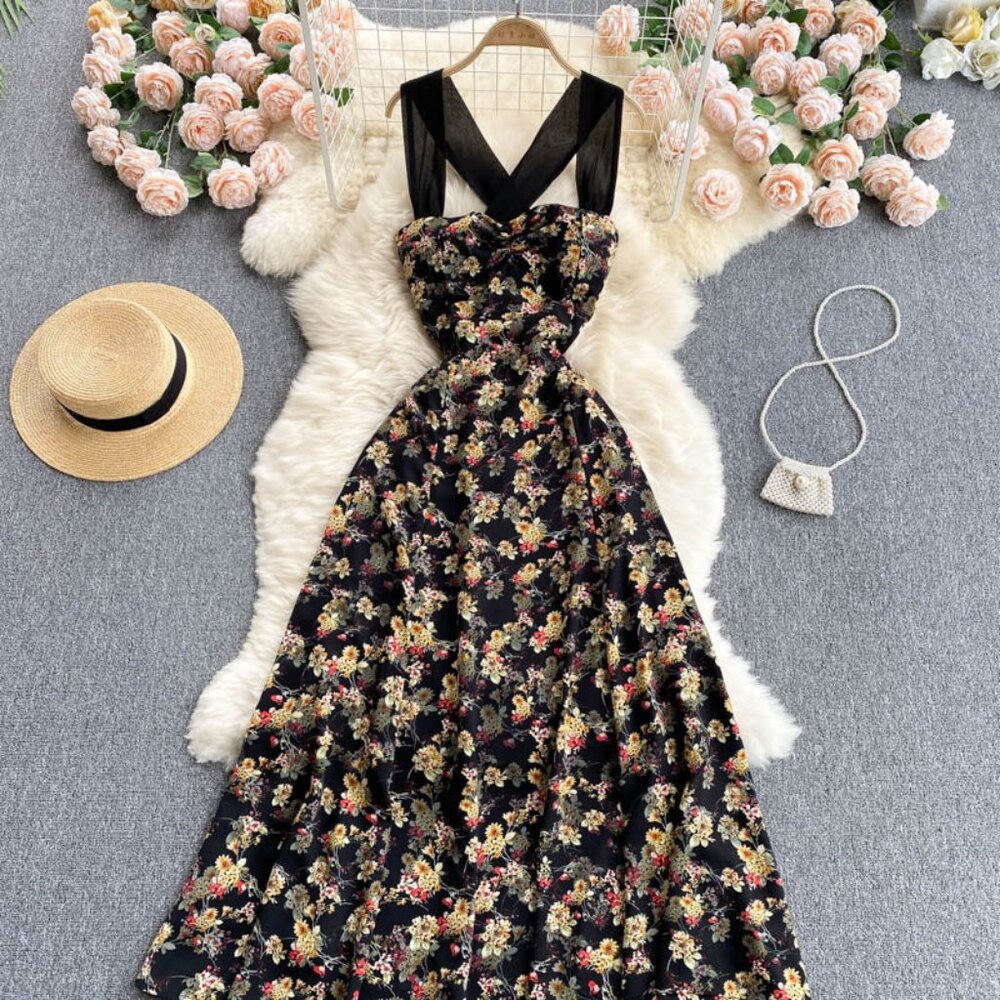 Floral Summer Beach Women Sundress